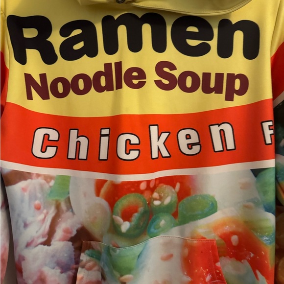 Ramen Chicken Noodle Hoodie By Pizoff Size Small Adult/Child Large - Picture 2 of 9